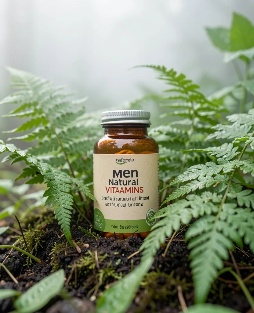 Sustainable supplement packaging in natural setting